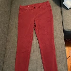 Uniqlo Red Jeggings Large